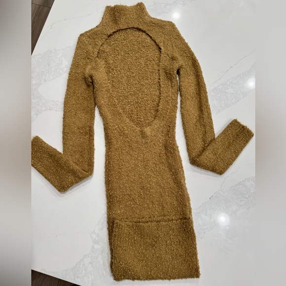 Retrofete Dress - SER.O.YA Brown -Textured Starling Dress - Medium -New with tag - Picture 12 of 16